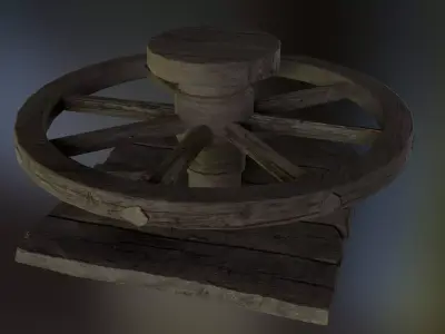Potters Wheel Low-poly 3D model