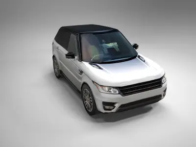 Luxury SUV Low poly  Low-poly 3D model