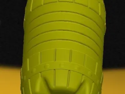 Plastic bottle one and a half liters type barrel 3D print model