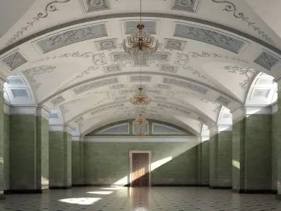 Marble Hall 3D model