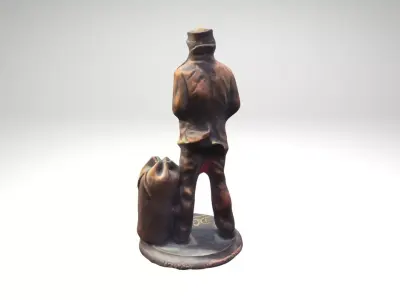 Naval Soldier Decorative Military Figurine 3D Model 3D model
