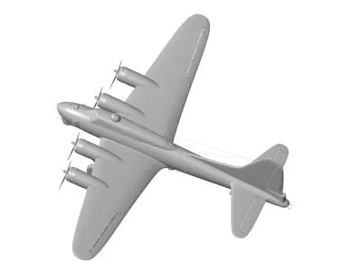 Boeing B-17G Flying Fortress 3D model