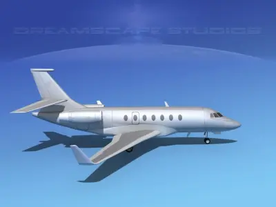 Dassault Falcon 2000 Bare Metal 3D model