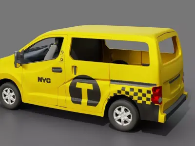 Nissan NV 200 New York Taxi 3D model