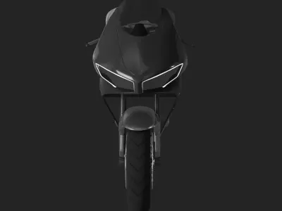 Standard Motorcycle 3D model