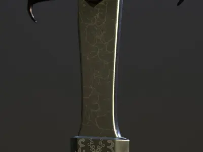 Sword Low-poly 3D model 92