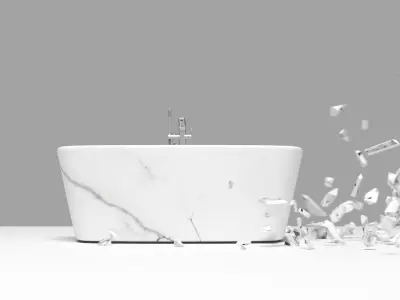Marble Commercial Low-poly 3D model
