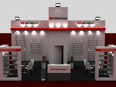 SG Exhibition Stand 3D model
