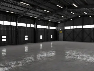 Airplane Hangar 3 3D model