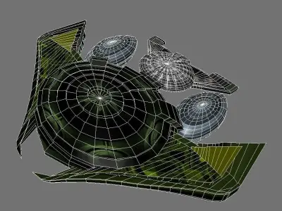Futuristic Spacecraft 3D print model
