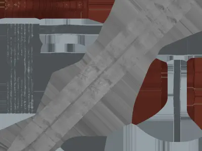 Templar Sword Free low-poly 3D model