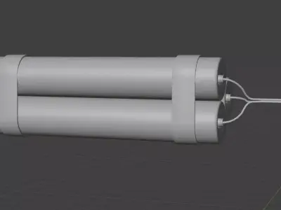 Dynamite Low-poly 3D model