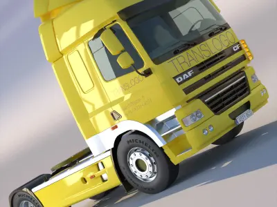 DAF CF85 Super Cab 3D model