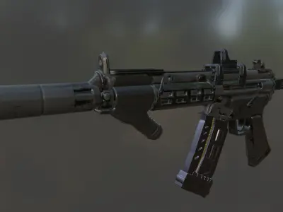 mp5 gun model  3D model