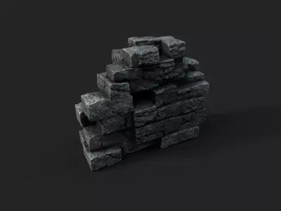Old Ruin 5 Low-poly 3D model