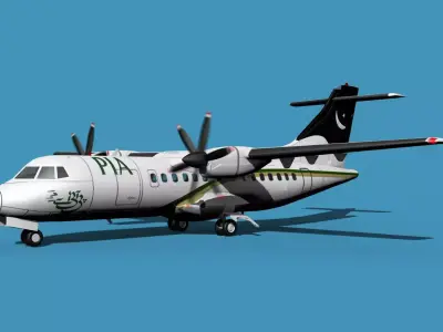 ATR-42-320 Pakistan Intl Airlines 3D model