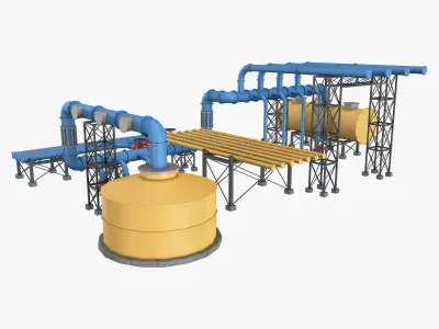 Piping System 3 3D model
