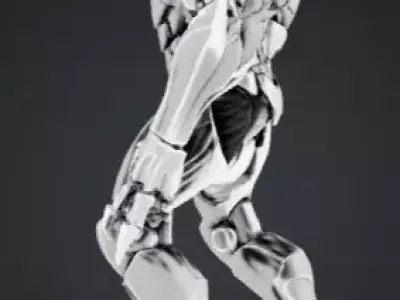 Sentinel Superior Sci-Fi Robot 3D Model  Game Ready Mech PBR  Low-poly 3D model