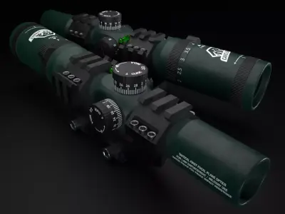 Sniper scope CanisLatrans 1-4x24 IRF 3D model
