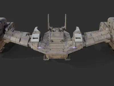 scifi-model548 spaceship 3D model