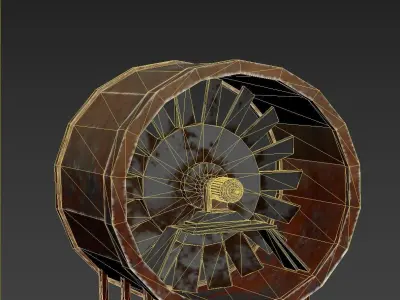 subway fan 3D model