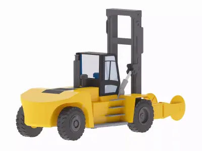 Forklift Truck Hy 32-12 Low-poly 3D model