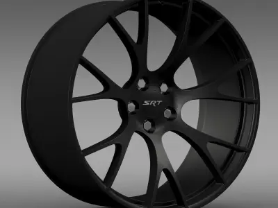 Dodge Challenger Supercharged rim 3D model