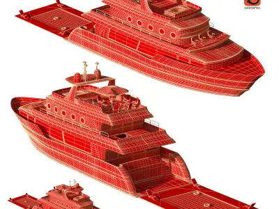 personal yacht 3D model