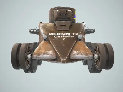 Tank Christie T-3 M1931 3D model