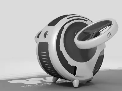 sci-fi drone 3D model 5