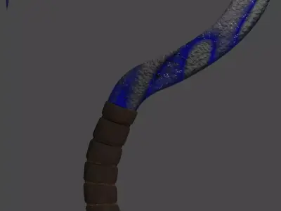 Cronus Sickle - Blue 3D model