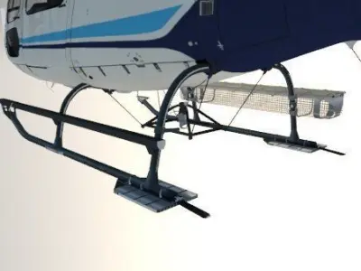 Helicopter flying in sky Free low-poly 3D model