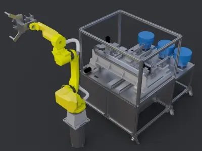 Automatic feeding 3D model