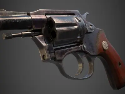 Charter Arms Undercoverette 32 Revolver Low-poly 3D model