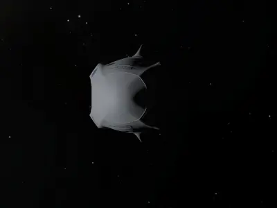 SpaceX Crew Dragon Low-poly 3D model