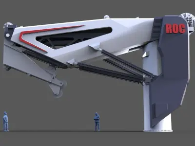 Offshore crane ROC 3D print model