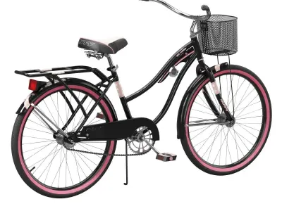 Womens Cruiser Bike with Basket 3D model