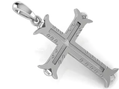 CROSS PENDANT CR143 3D print model