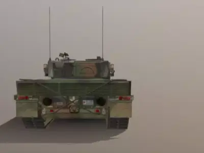 Modern Military Battle Tank  Detailed 3D Model Free 3D model