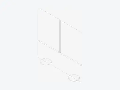 Screen - Simplicity Low-poly 3D model