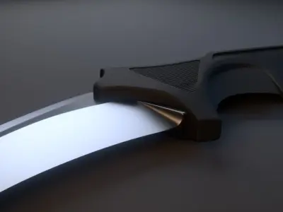 Karambit knife 3D model shop