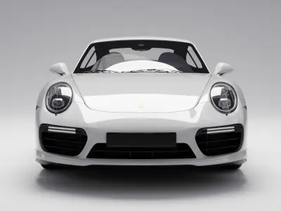 Porsche 911 Turbo Coupe S Fully Rigged for blender 3D model