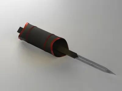 HiddenBlade Low-poly 3D model