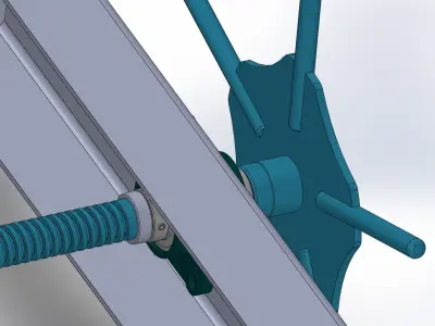 800 X 800 mm SLIDE VALVE 3D model