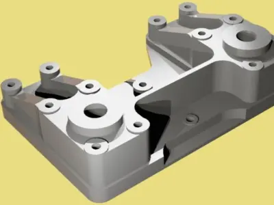 Aircraft Bracket Free 3D model
