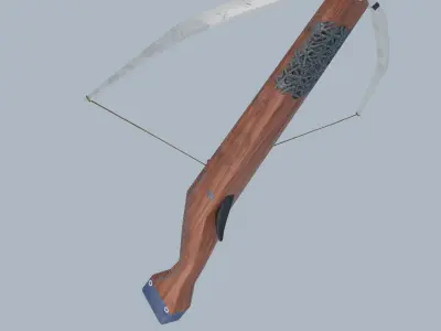 Crossbow1 Bow1 Military  Low-poly 3D model