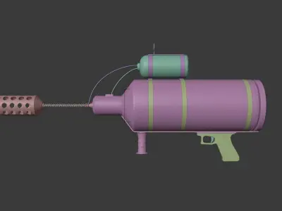 Flamethrower 3000 Free 3D model