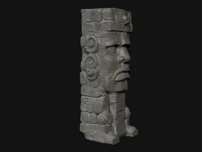Large Tiki Stone Head 3D print model purchase