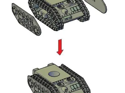 TANK DESTROYER - ANTI TANK 3D print model