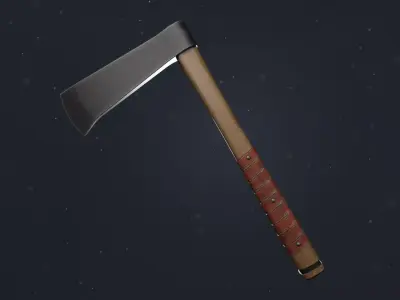 Realistic Tomahawk Low-poly 3D model
